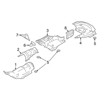 Ford OE - Exhaust System - Heat Shields (2.0L)