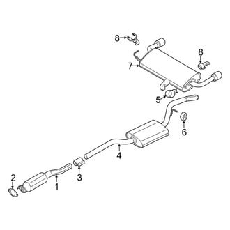 Ford OE - Exhaust System - Exhaust Components (2.5L)