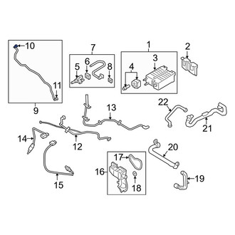 Ford OE - Evaporative Emissions System Line Clip