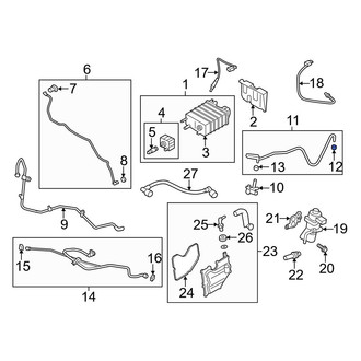 Ford OE - Evaporative Emissions System Line Clip