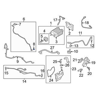 Ford OE - Evaporative Emissions System Line Clip