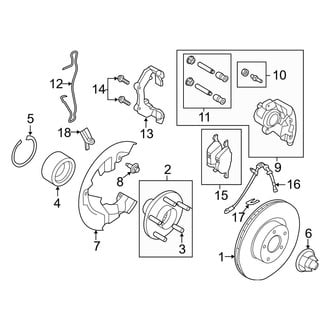 Ford OE - Front Suspension - Brake Components