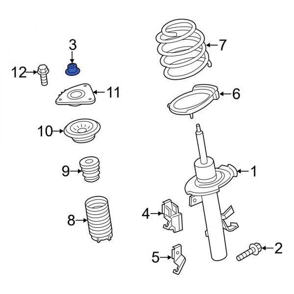 Suspension Strut Nut