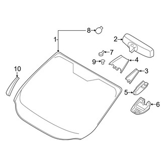 Ford OE - Windshield Glass