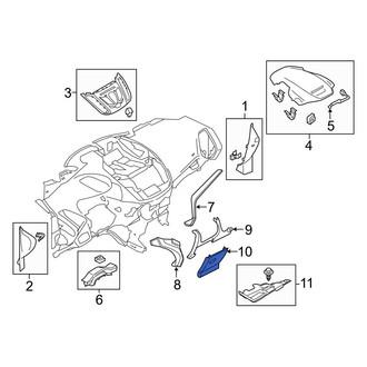 Ford OE - Instrument Panel Knee Bolster