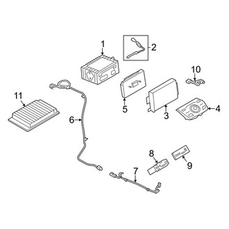 Ford OE - Instrument Panel - Sound System (Receiver, With Sync, With HD Radio)
