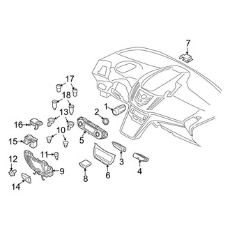 Ford OE - Center Console (Switches & Sockets), (S / SE / Titanium)