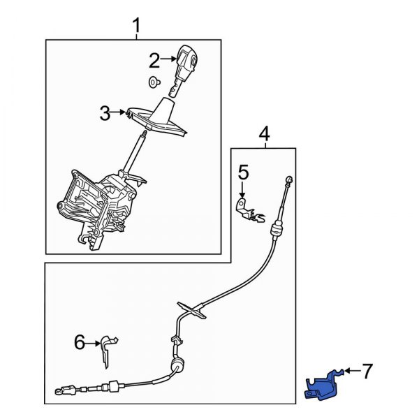 Automatic Transmission Shifter Cable Bracket