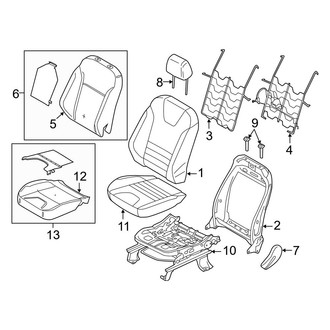 Ford OE - Seats & Tracks - Driver Seat Components
