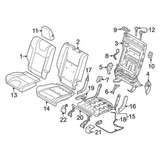 Ford OE - Seats & Tracks - Rear Seat Components (40% Seat)