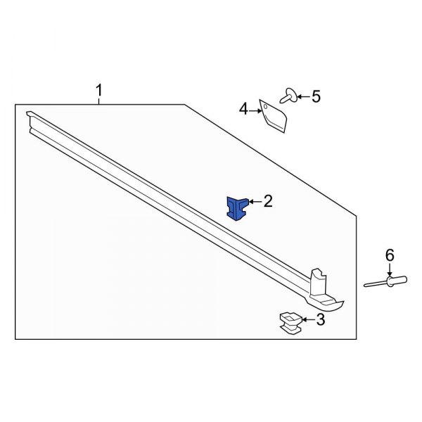 Rocker Panel Molding Clip