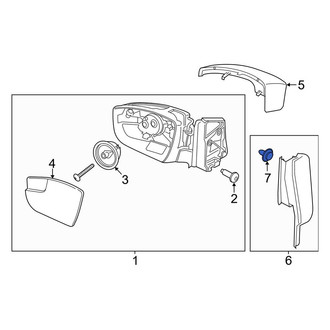 Ford OE - Door Mirror Trim Ring Clip