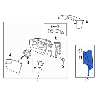 Ford OE - Front Right Door Mirror Trim Ring