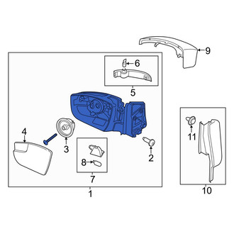 Ford OE - Front Left Door Mirror
