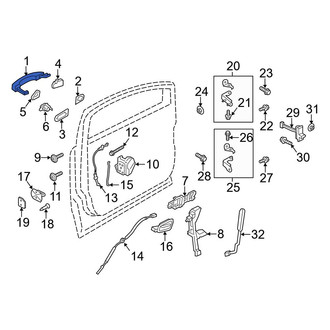 Ford OE - Rear Outer Exterior Door Handle