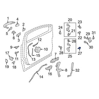 Ford OE - Lower Door Hinge Bolt