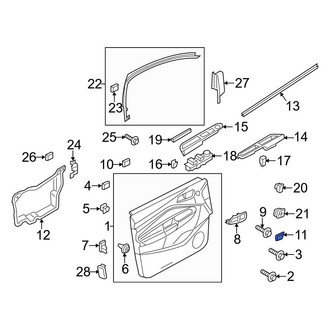 Ford OE - Rear Right Interior Door Handle Screw Cap