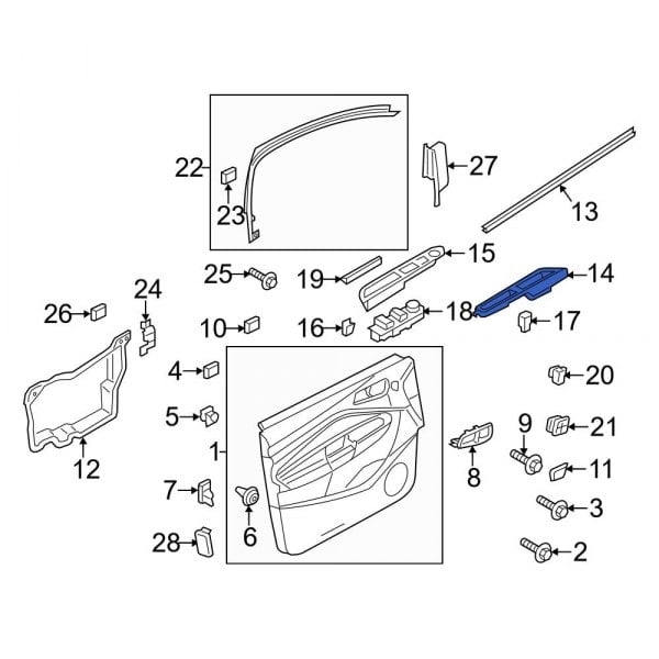 Door Switch Trim Panel