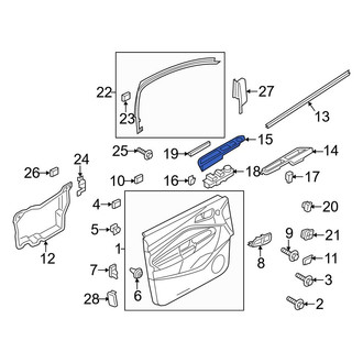 Ford OE - Front Left Door Switch Trim Panel