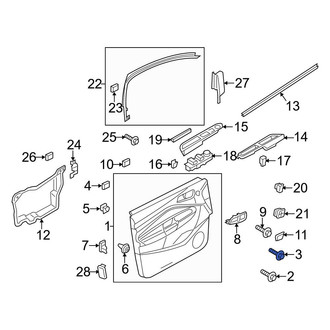 Ford OE - Door Interior Trim Panel Screw