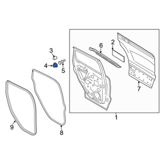 Ford OE - Door Shell Grommet