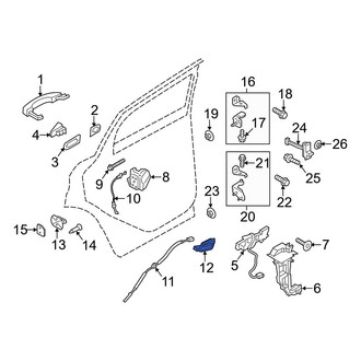 Ford OE - Front Left Inner Interior Door Handle