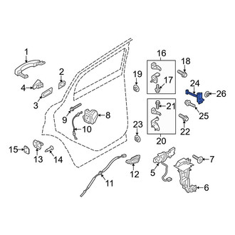 Ford OE - Rear Door Check