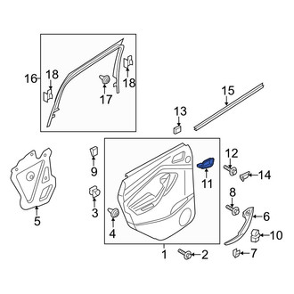 Ford OE - Front Right Inner Interior Door Handle