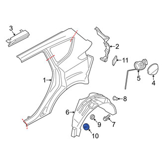 Ford OE - Fender Liner Retainer