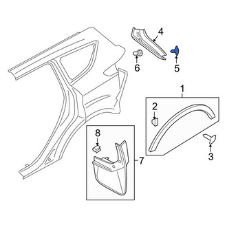 Ford OE - Exterior Molding Clip