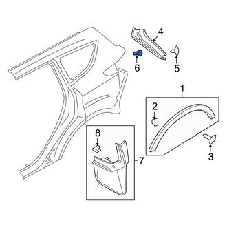 Ford OE - Exterior Molding Clip