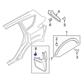 Ford OE - Mud Flap Clip
