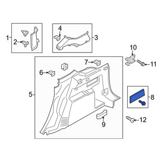 Ford OE - Rear Right Quarter Panel Trim Cap