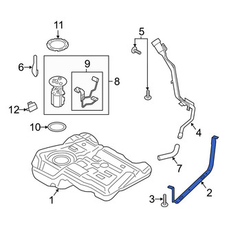 Ford OE - Rear Fuel Tank Strap