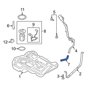 Ford OE - Fuel Filler Hose