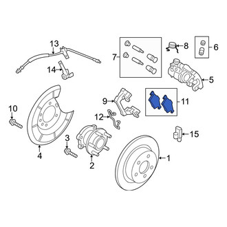 Ford OE - Rear Disc Brake Pad Set