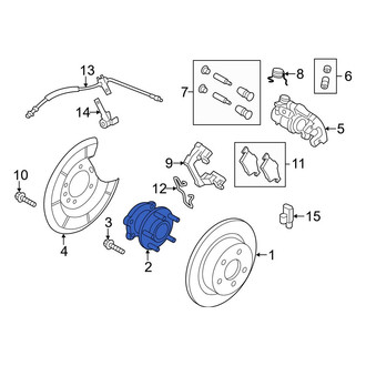 Ford OE - Rear Wheel Bearing and Hub Assembly