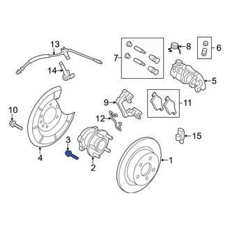 Ford OE - Rear Suspension Knuckle Bolt