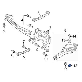 Ford OE - Rear Lower Suspension Control Arm Nut