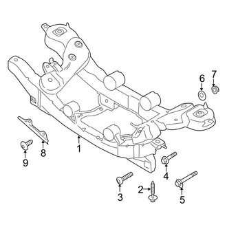 Ford OE - Rear Suspension - Suspension Mounting (FWD)