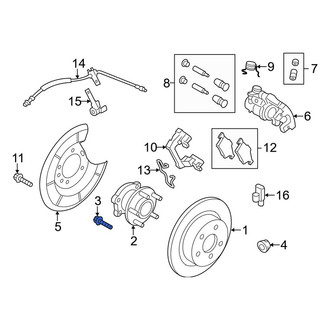 Ford OE - Rear Suspension Knuckle Bolt