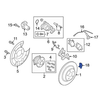 Ford OE - Rear ABS Wheel Speed Sensor