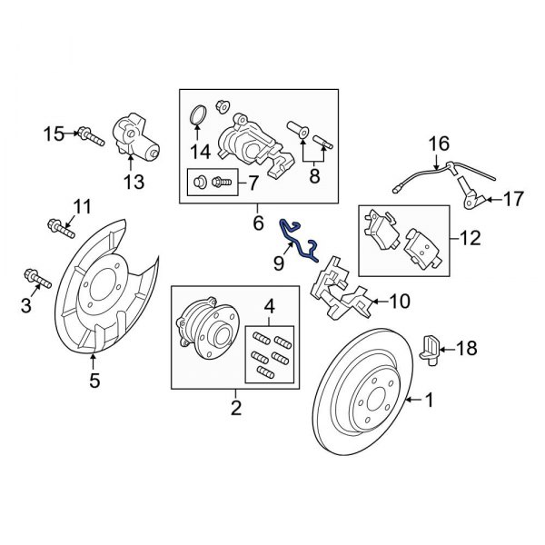 Disc Brake Anti-Rattle Clip