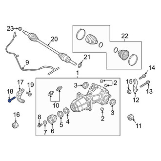 Ford OE - Rear Differential Mount Bolt