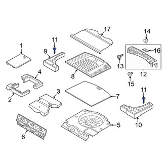Ford OE - Trunk Floor Storage Box Clip