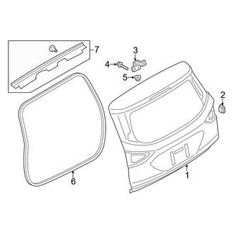 Ford OE - Lift Gate - Gate & Hardware