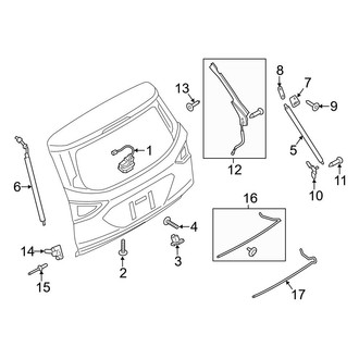 Ford OE - Lift Gate - Lock & Hardware (With Power Liftgate)