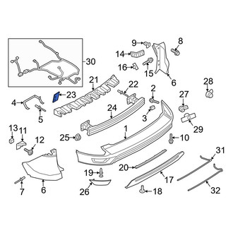 Ford OE - Bumper Impact Absorber Bracket
