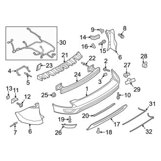 Ford OE - Rear Bumper - Bumper & Components (W/O Trailer Package)