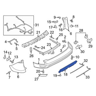 Ford OE - Rear Valance Panel